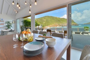 Dining - beautiful architect villa  (Anse des cayes)