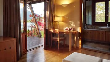 Uitzicht vanuit accommodatie