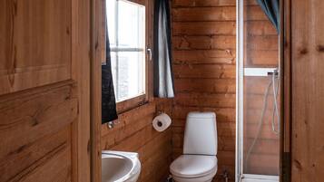 Douche, serviettes fournies