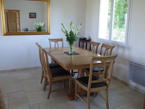 Dining - Villa with Stunning Views, Pool and Fast WiFi (Bezolles)