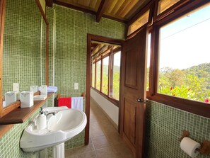 Dusche, Handtücher, Seife, Toilettenpapier