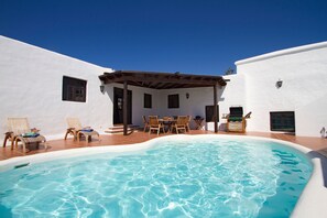 A heated pool