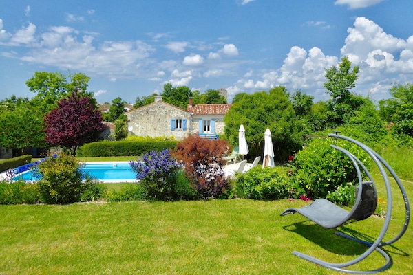 Garden and Pool Looking Towards the Main House