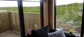 Hekla Cabin 2 Volcano and glacier view