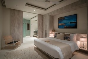 6 bedrooms, in-room safe, desk, iron/ironing board - Spacious villa with expansive pool deck and spectacular views of coral cove (Koh Samui)