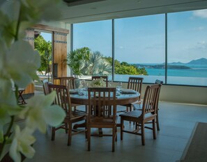 Dining - Luxury 4 Bedroom villa immense infinity edge pool with breathtaking views (Koh Samui)