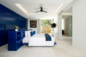 4 bedrooms, in-room safe, desk, iron/ironing board - Luxury villa, large infinity pool with stunning views of the glittering bay (Koh Samui)