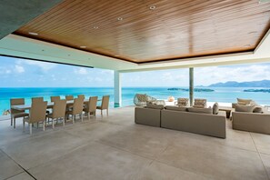 Outdoor dining - Samui's Jewel Villa  360 Degree Views of the island  (Koh Samui)