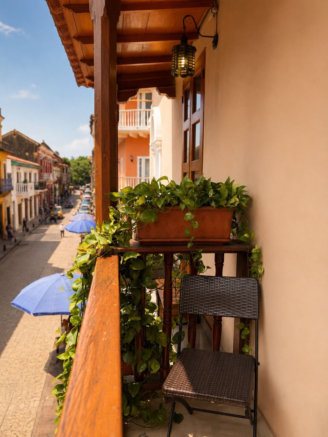 Chambre Supérieure, 1 très grand lit, balcon | Vue depuis le balcon