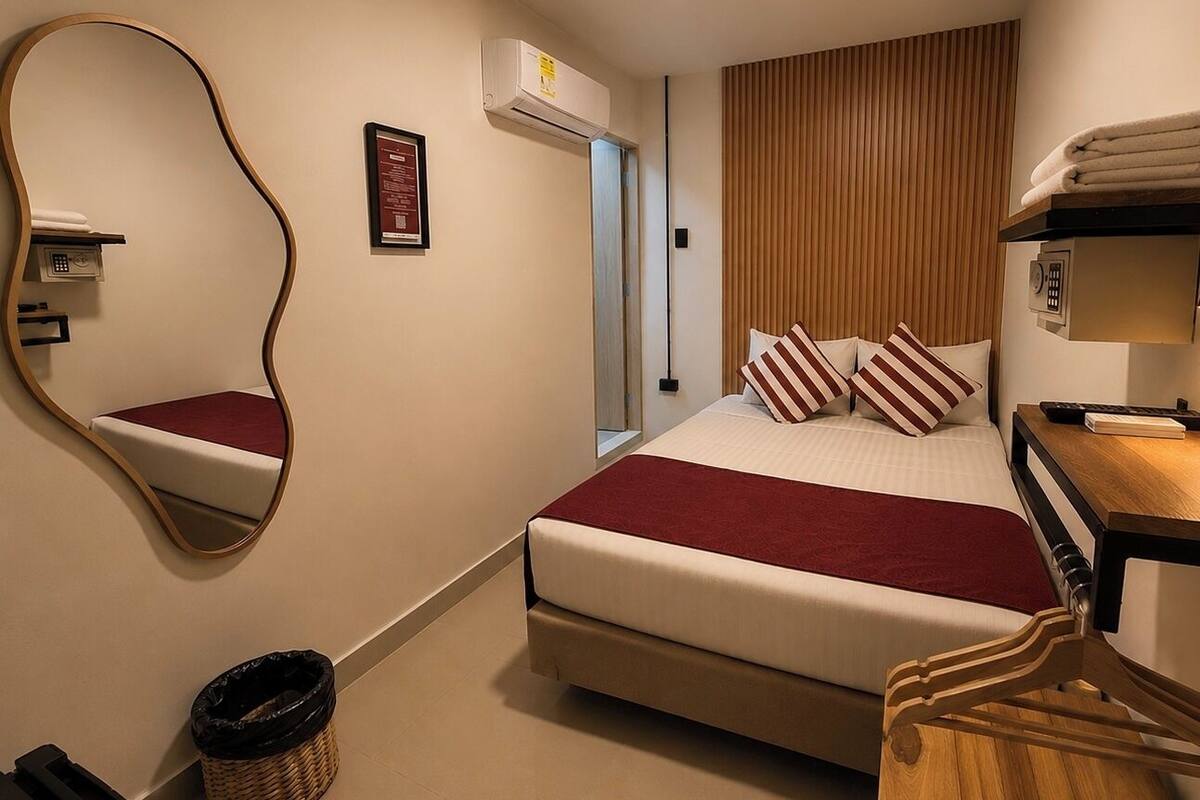 Kamar Ekonomi, tanpa jendela | Brankas, setrika/meja setrika, Wi-Fi gratis, dan seprai linen