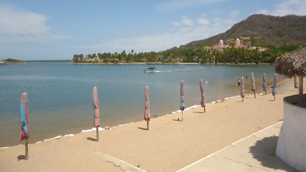 En la playa 