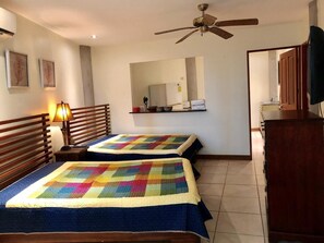 1 bedroom, WiFi, bed sheets - Large studio apartment with full kitchen Large communal pool (playa hermosa)