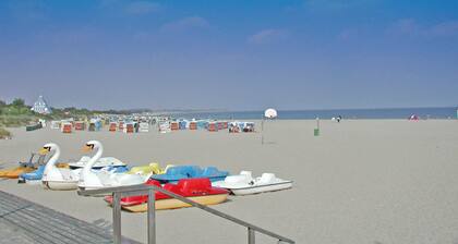 Zeltdachhaus - strandnah - mit Zaun - TV Schlafzimmer - - mit W-LAN