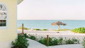 Traditional Double Room, 1 Queen Bed, Ocean View | 2 bedrooms, bed sheets