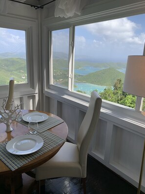 Panoramic views from Dining Table