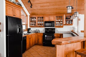 Fridge, microwave, oven, stovetop - Toka Pines at Big White (Beaverdell)