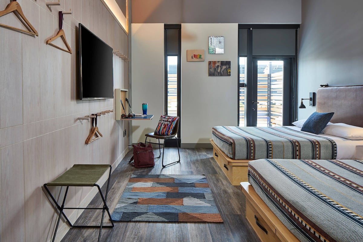 Room, 2 Queen Beds, Terrace | Pillow-top beds, desk, laptop workspace, blackout curtains