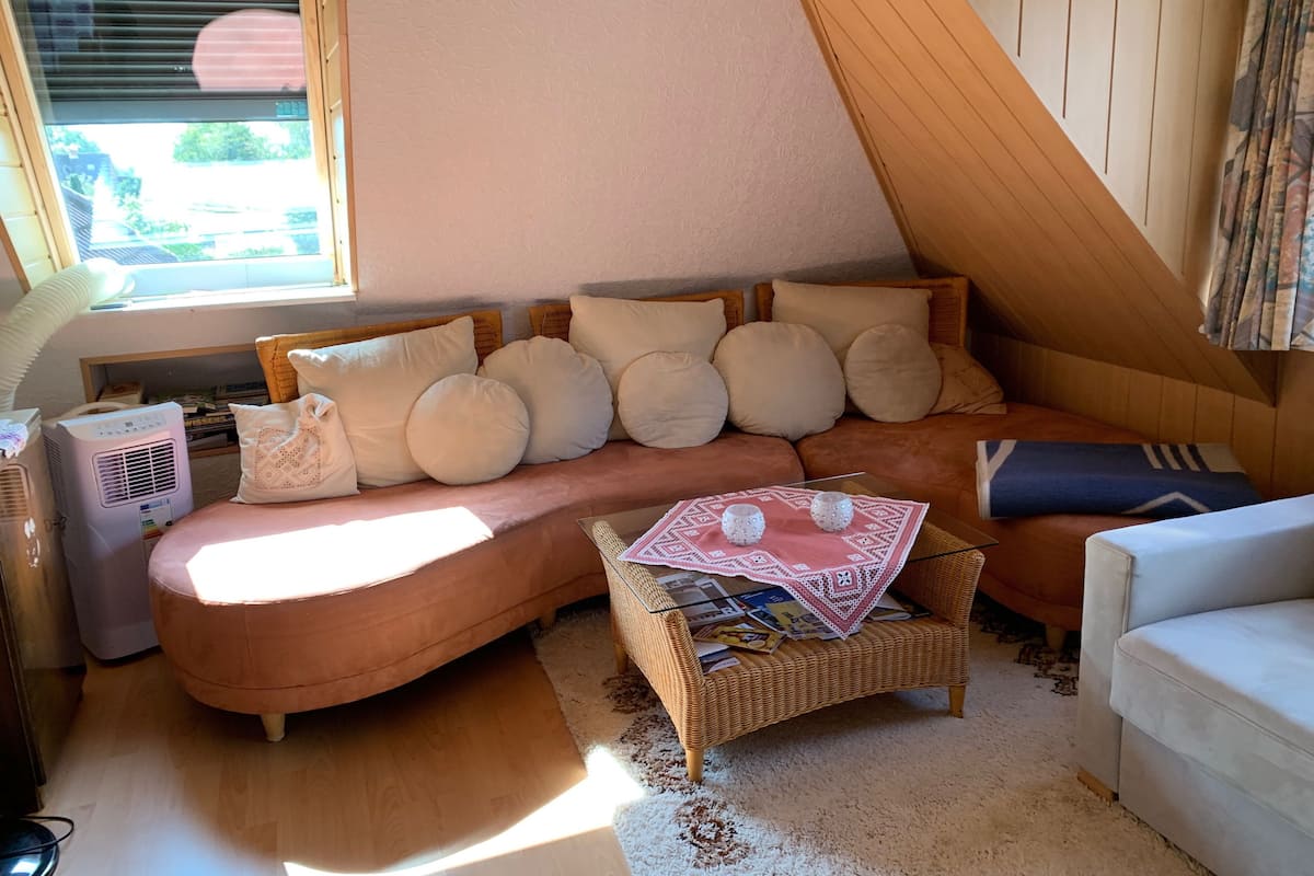 Apartment, 2 Schlafzimmer, Gartenblick (excl. Reinigungsgebühr 30 Euro) | Área de sala de estar