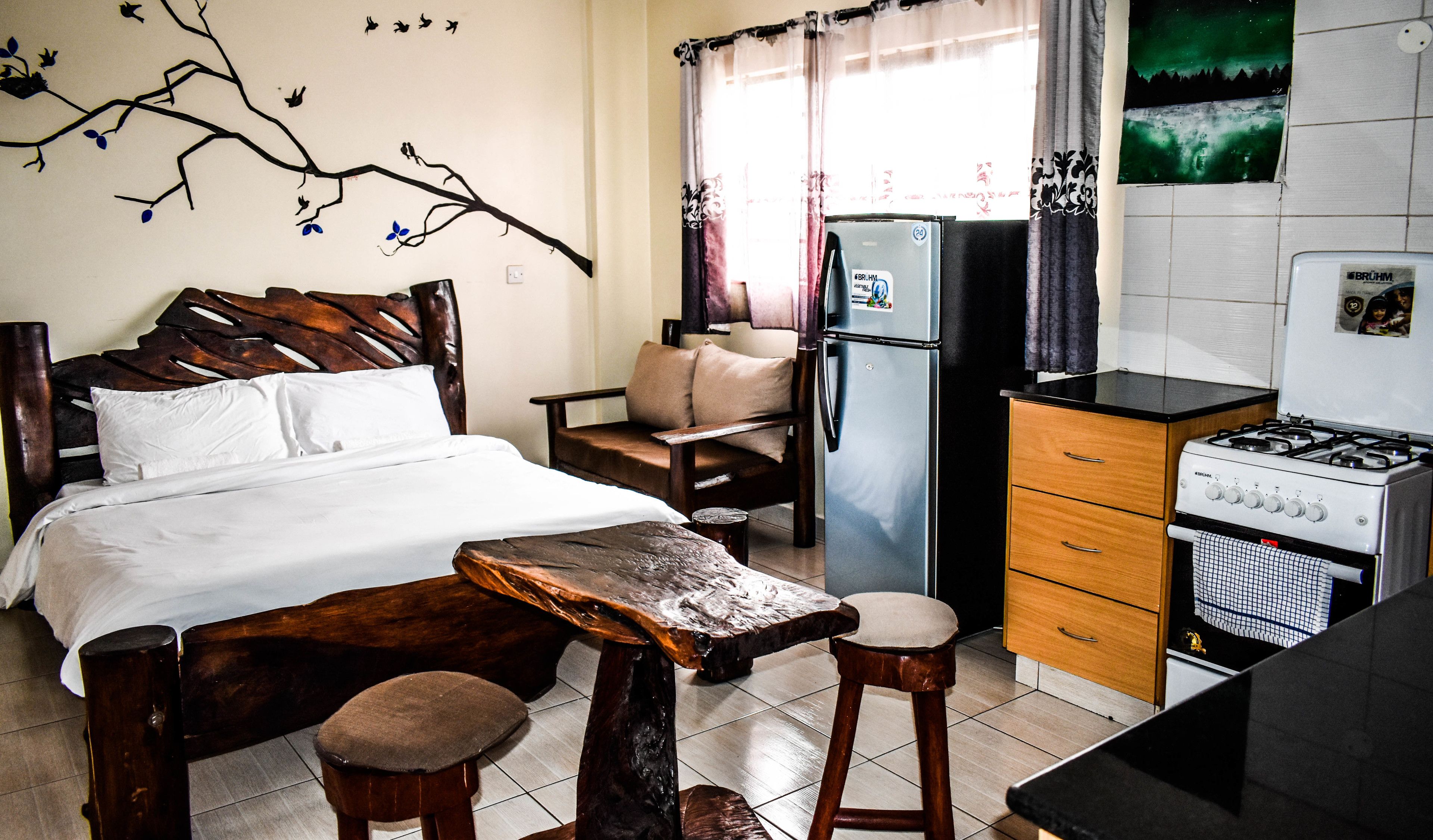 Suite estudio clásica (1 Queen Bed) | Wifi gratis 