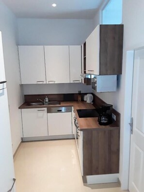 Apartment, 2 Bedrooms (19) | Private kitchen | Fridge, microwave, oven, stovetop - Concorditas Apartments (Vienna)