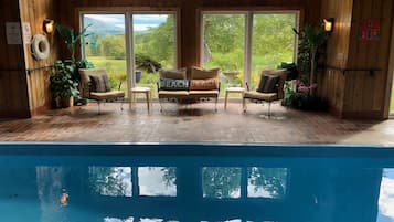 Indoor pool, a heated pool