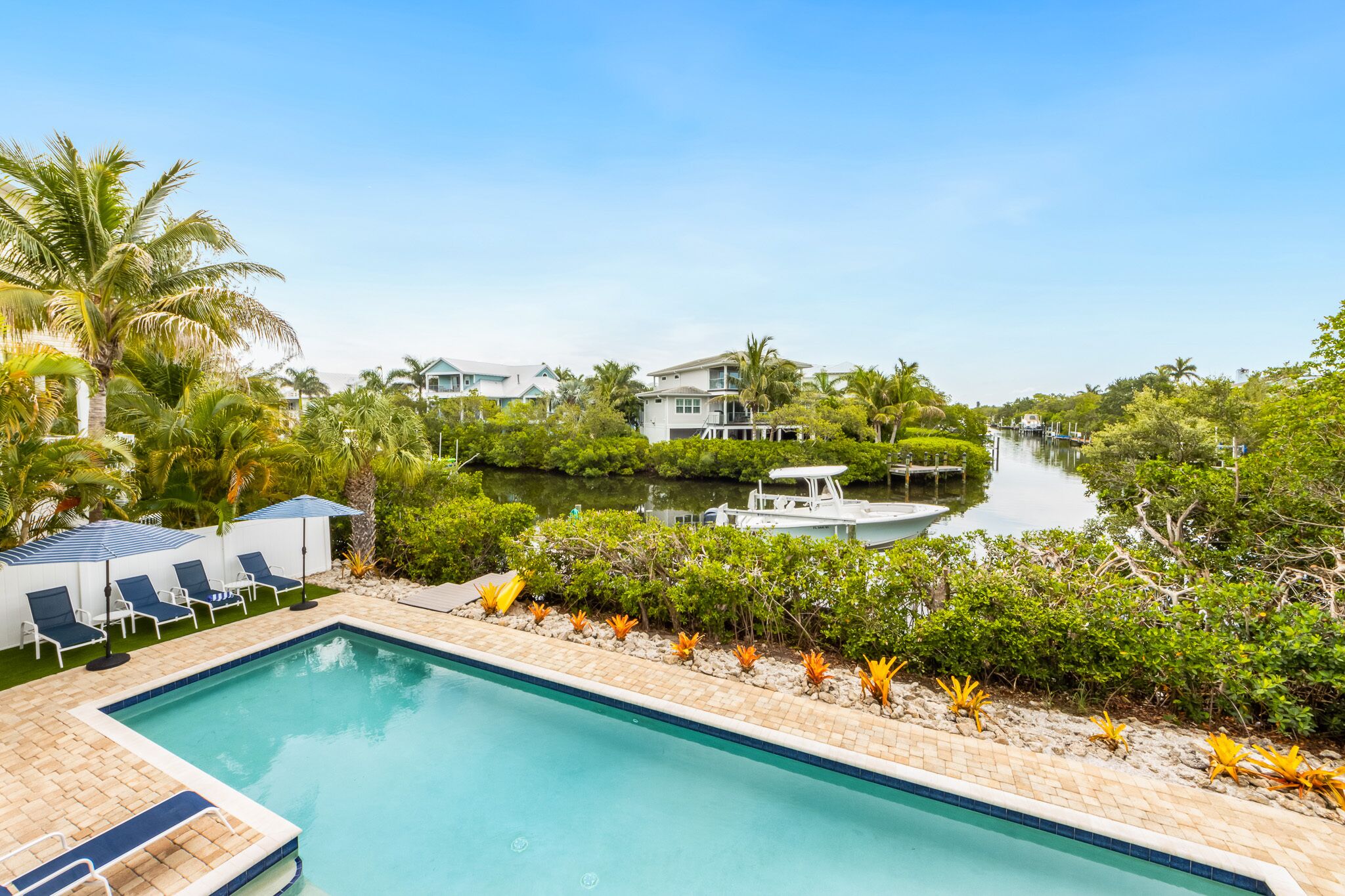 Una piscina riscaldata