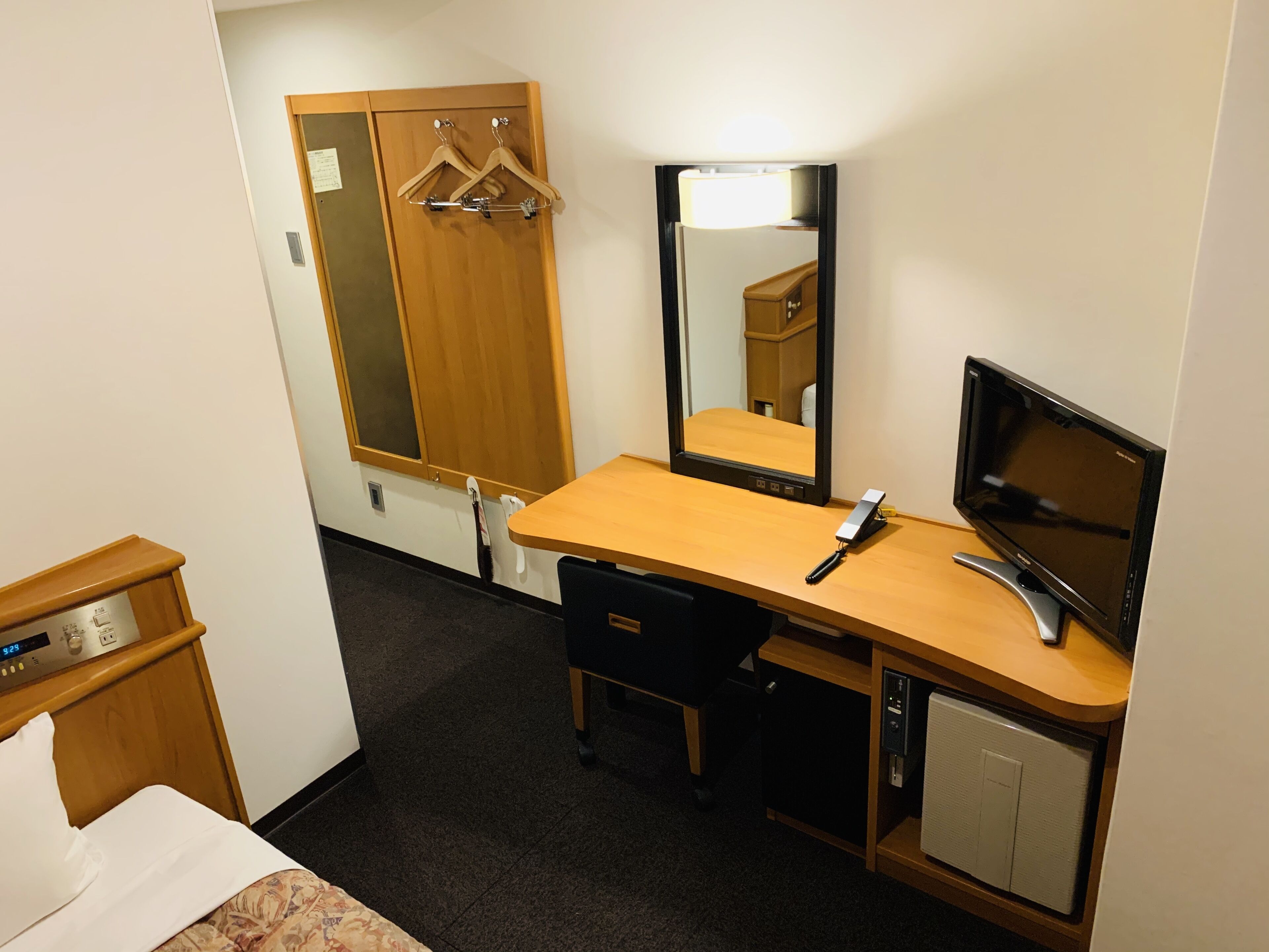 Desk, blackout drapes, free WiFi