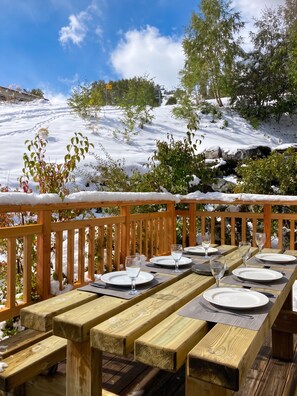 Terrace - Homerez - Apt. Mountain View - Les Deux Alpes (Les Deux Alpes)