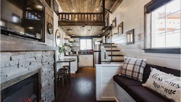 TV connectée, cheminée