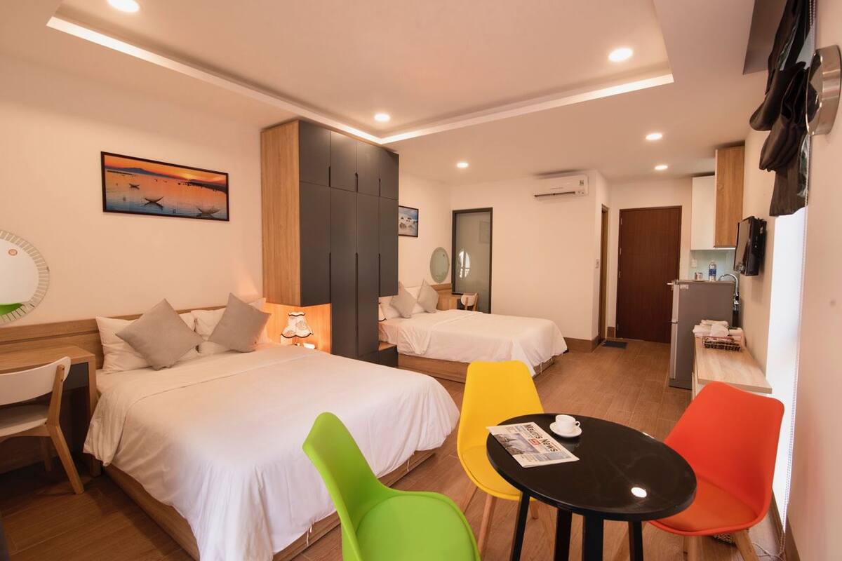 Luxury Studio, 2 Queen Beds | Minibar, desk, blackout drapes, WiFi (free)