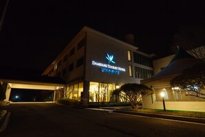 Front of property – evening/night