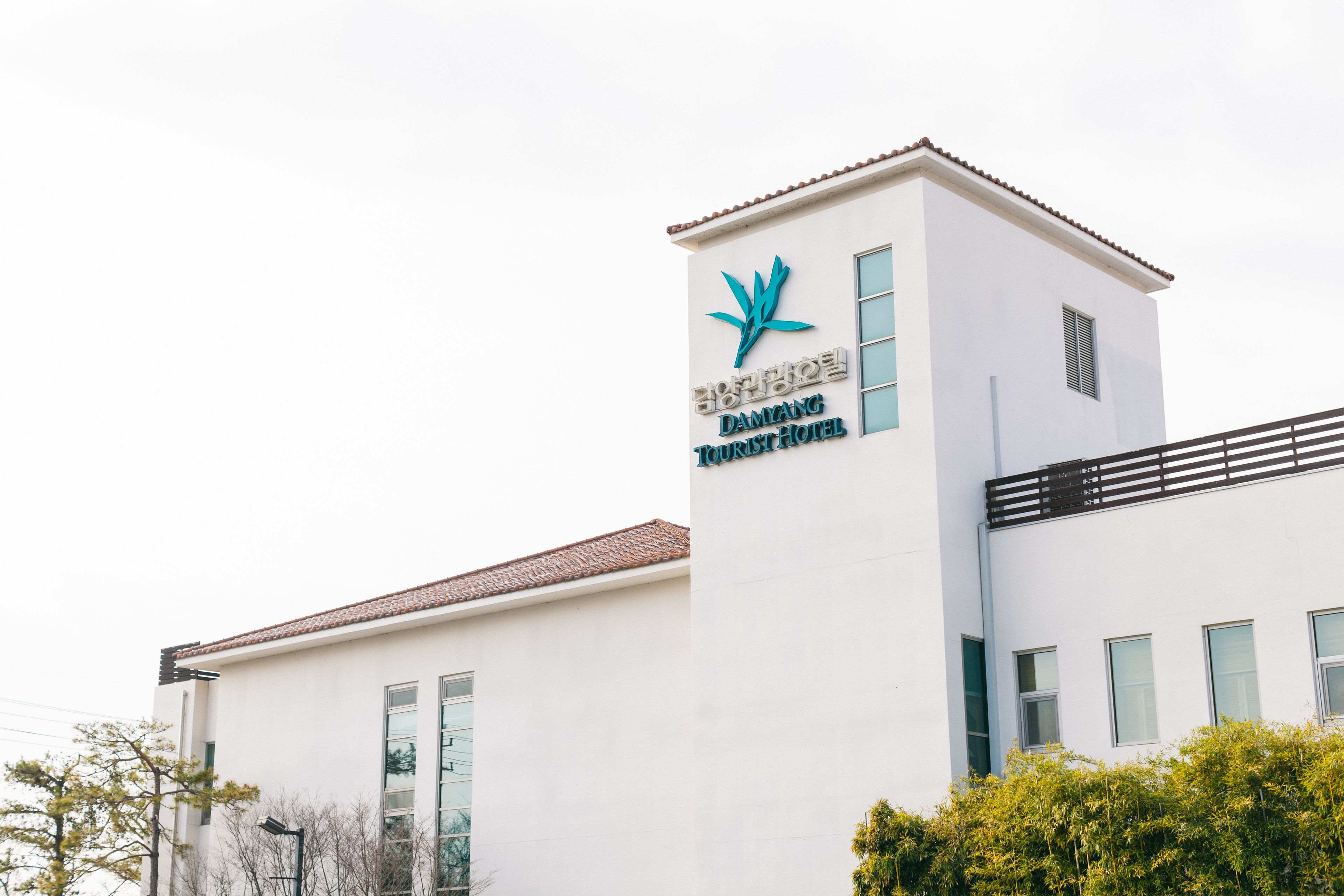 A modern building with a sign for the Daming Tourist Hotel.