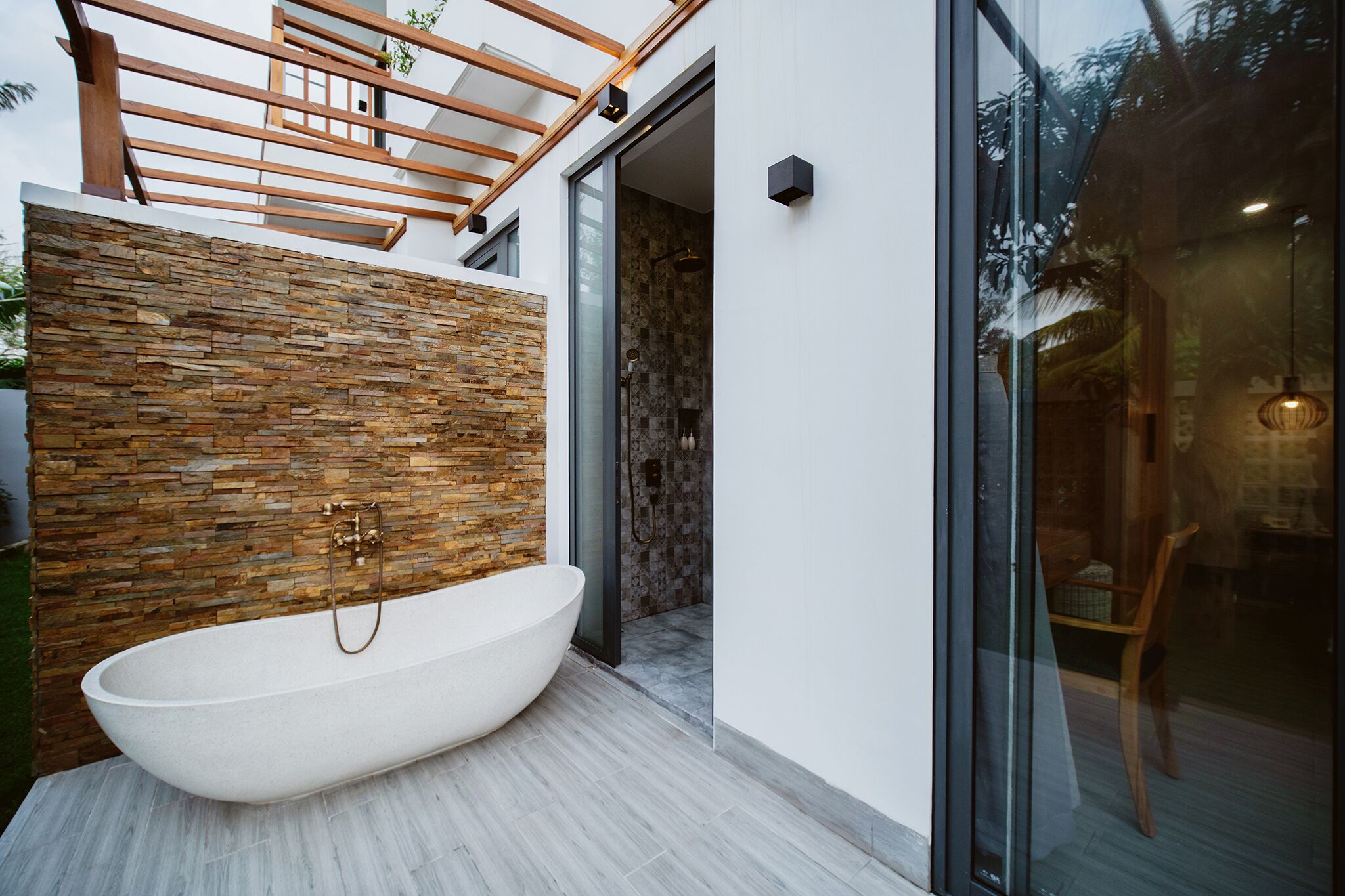 Baignoire relaxante profonde