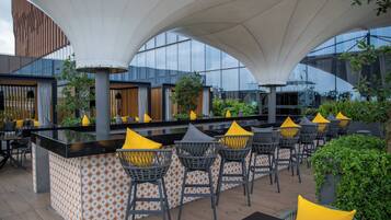 Rooftop bar, alfresco dining, open daily