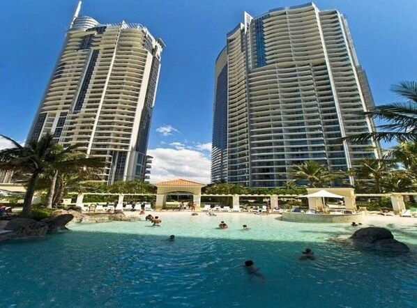 Indoor pool, outdoor pool