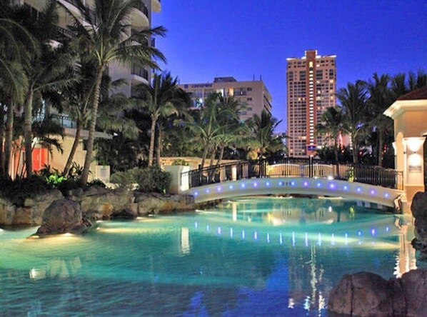 Indoor pool, outdoor pool