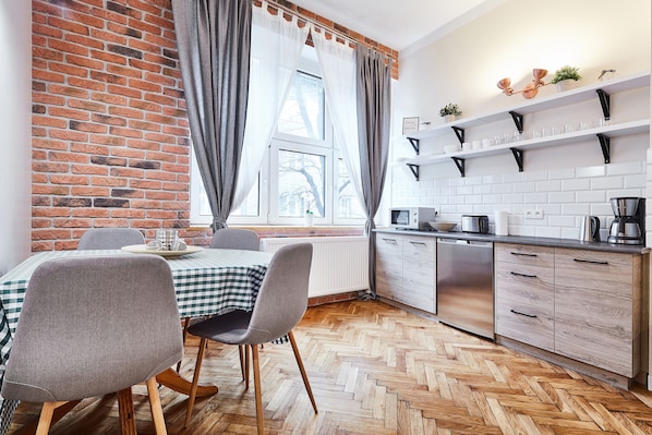 City Apartment (11/5) | Living area - Modern Apartments (Kraków)