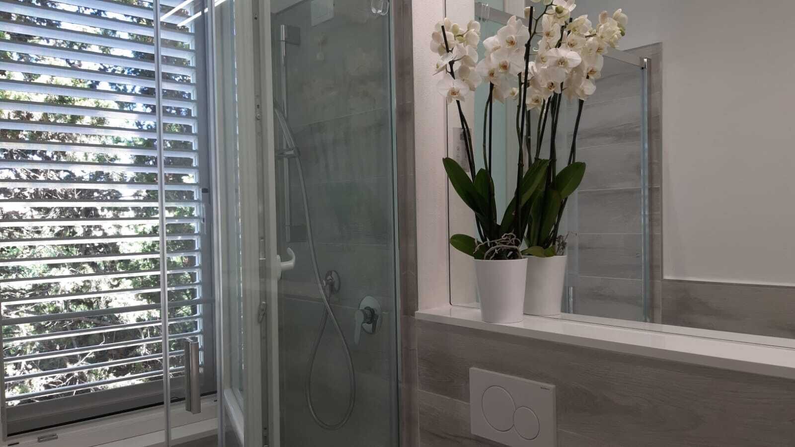 Ducha, secador de pelo, bidet, papel higiénico