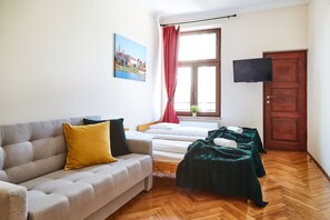 Appartement Ville, 2 chambres | 2 chambres, lits bébé (en supplément), Wi-Fi gratuit, draps fournis
