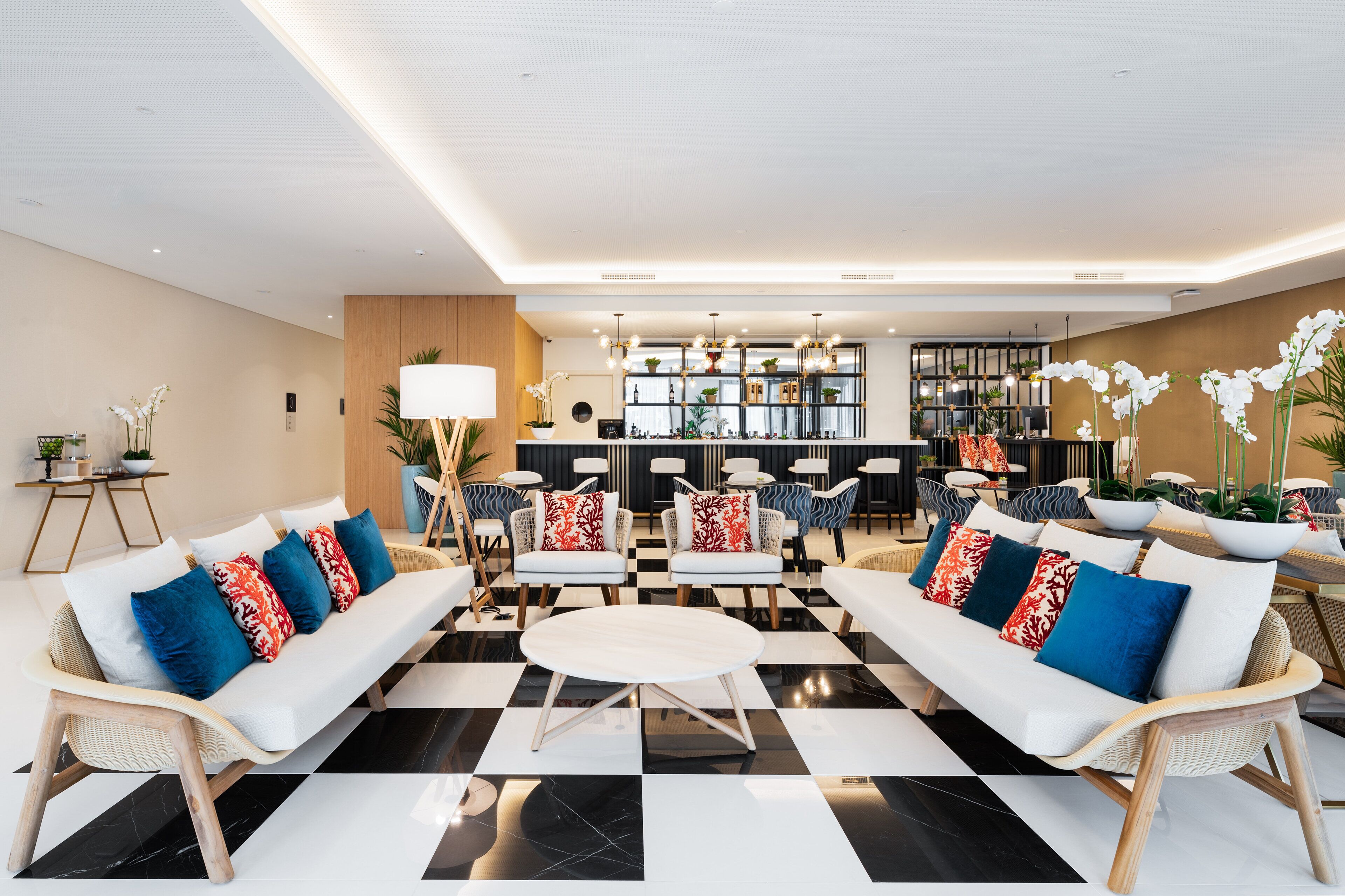 Coin salon dans le hall