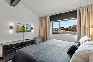 2 habitaciones, camas con efecto memoria y cortinas blackout 