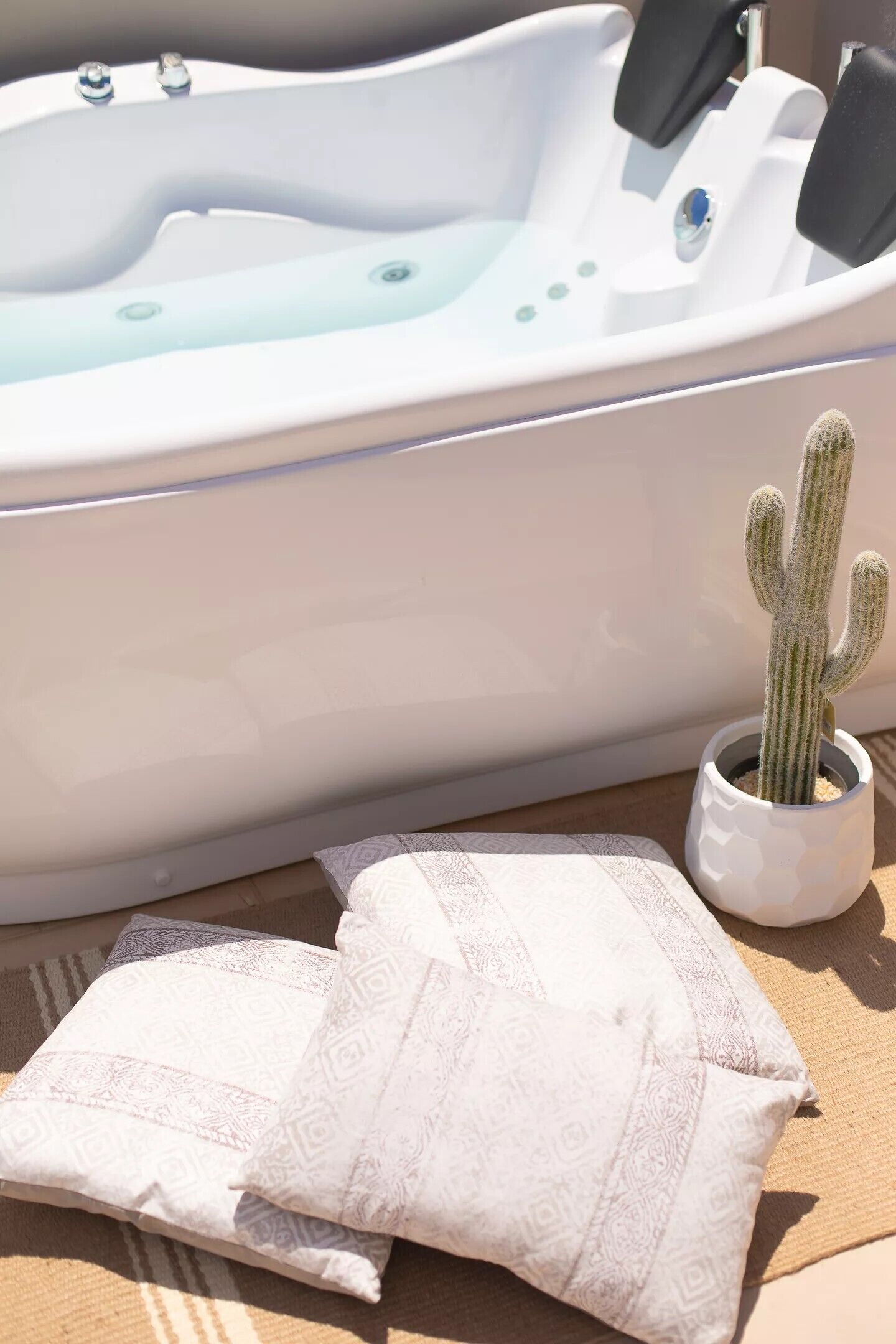 apartment, 2 bedrooms, hot tub, annex building | jetted bathtub