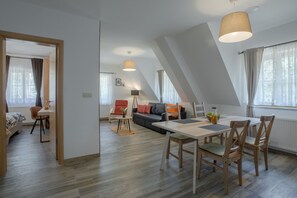 Design-Apartment, 1 Schlafzimmer | Wohnbereich