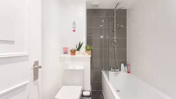 Ensemble douche/baignoire, sĂšche-cheveux, serviettes fournies, shampoing