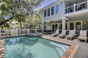 A heated pool