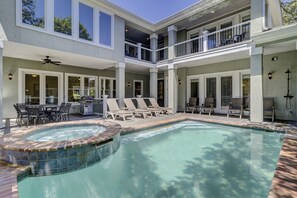 A heated pool