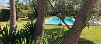 大きなプールのあるモダンな家 