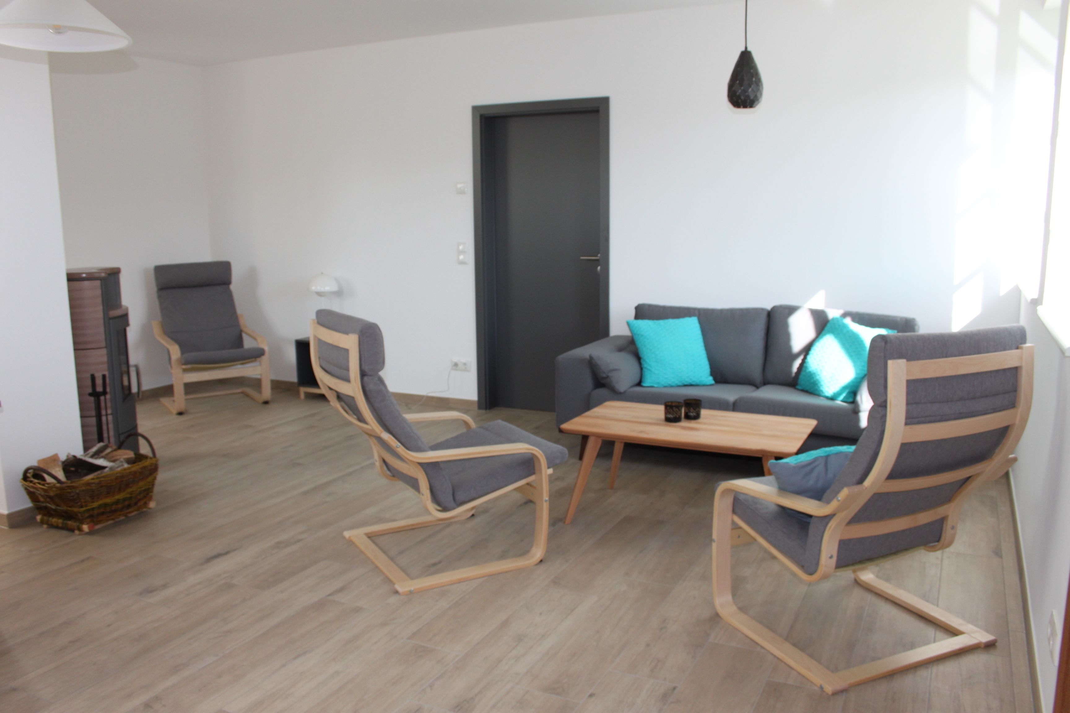 Apartment, 2 Schlafzimmer, Sauna | Wohnbereich | Flachbildfernseher, Kamin