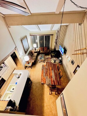 TV, fireplace, DVD player