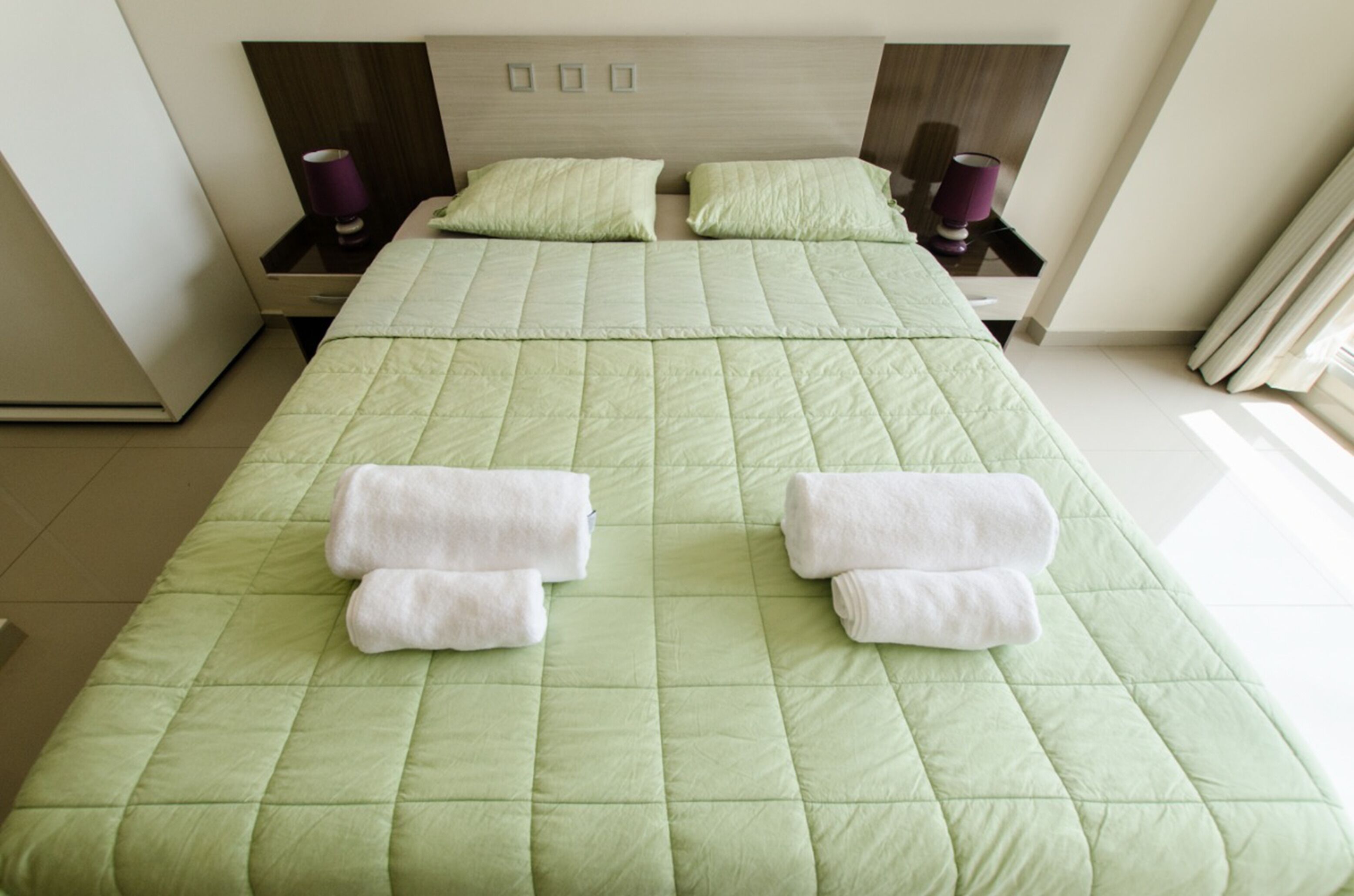 business apartment | premium bedding, down duvets, individually decorated